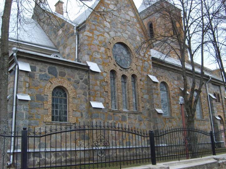 Rūdiškės. Catholic church of the Sacred Heart of Jesus