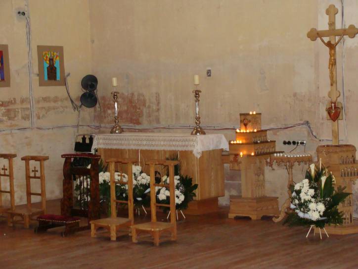 Rūdiškės. Catholic church of the Sacred Heart of Jesus