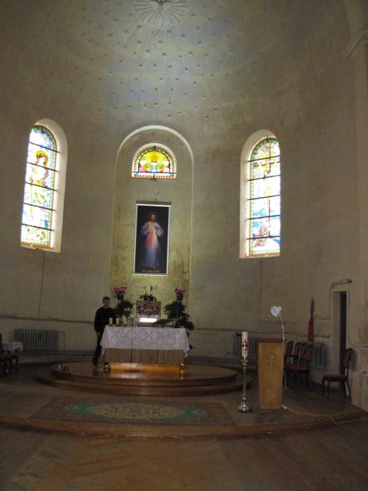 Rūdiškės. Catholic church of the Sacred Heart of Jesus