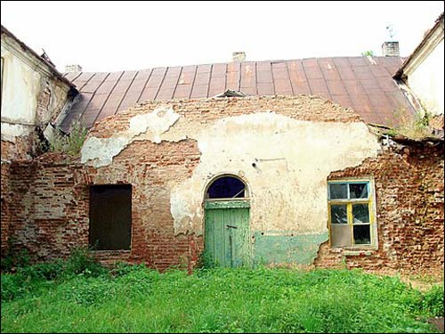  - Zespół dworsko-parkowy . Fragment dworu, 07 2008