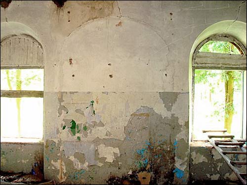  - Zespół dworsko-parkowy . Fragment dworu, 07 2008