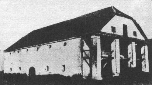  - Manor of Rodziewicz. The barn. Photo 1930th