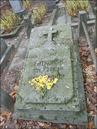 Kobryń |  Cmentarz stary katolicko-prawosławny. Grób Marii Szatkowskiej