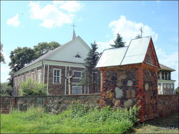 Pabaiskas. Catholic church of the Holy Trinity