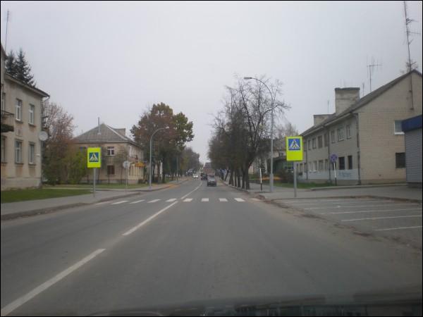 Švenčionys. Town streets 