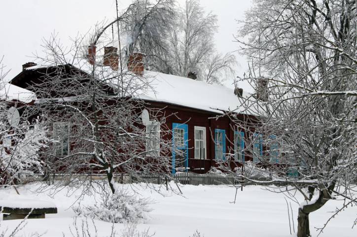  - Historical buildings at Leninskaja (Mirskaja, Piłsudskiego (1926-1940)) street. 