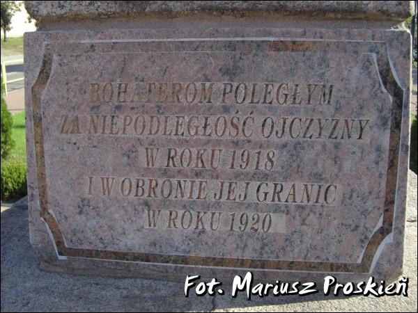  -  A monument dedicated to Polish defenders of 1920. 