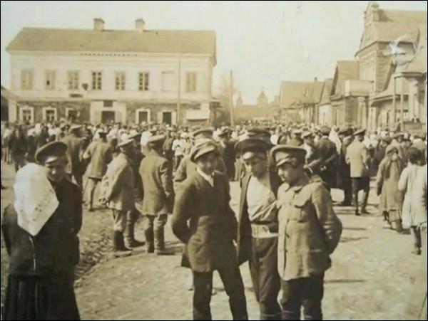 Vałožyn. Town at the old photos 