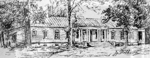  - Manor of Prozor. Manor of Prozor in Chojniki, drawing by I. Wroblewski, 1897