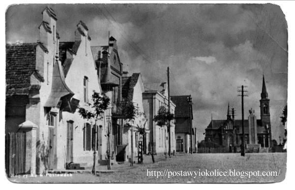 Pastavy. Town at the old photos