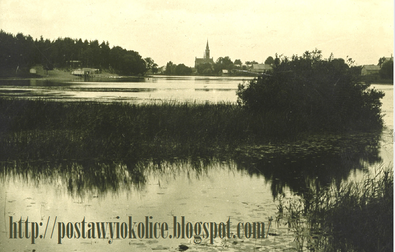 Pastavy. Town at the old photos